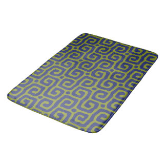 Elegant Green &blue Abstract pattern Badematte