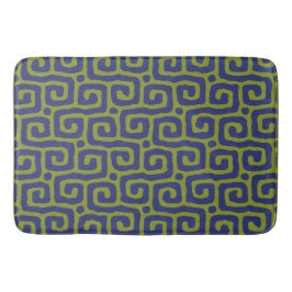 Elegant Green &blue Abstract pattern Badematte