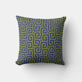 Elegant Green &blue Abstract pattern Kissen