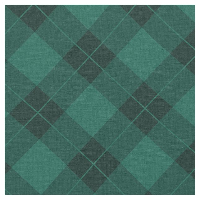 Elegant Green Kariert | Stoff (Nahaufnahme)