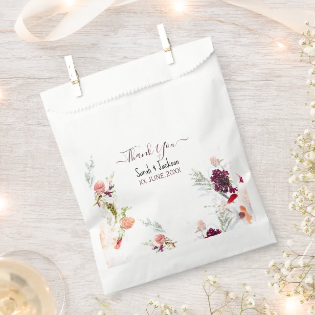 ELEGANT GREEN, ORANGE, RED & WINE BABY DUSCHE GESCHENKTÜTCHEN (Ausgeschnitten)