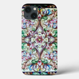 ELEGANT GREEN PINK FLORAL FANTASY Case-Mate iPhone HÜLLE