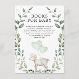 Elegant Greenerity Lamb Spring Sheep Books for Bab Begleitkarte