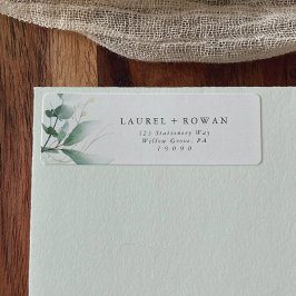 Elegant Greenerity Return Address Label