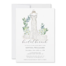 Elegant Greenerity Wedding Dress Bridal Brunch