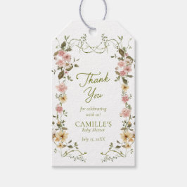 Elegant Greenery Baby Shower Vielen Dank für Ihre Geschenkanhänger