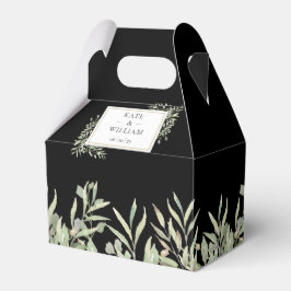 Elegant Greenery Black Gastgeschenk Hochzeit Box Geschenkschachtel