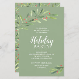 Elegant Greenery Budget Einladungen