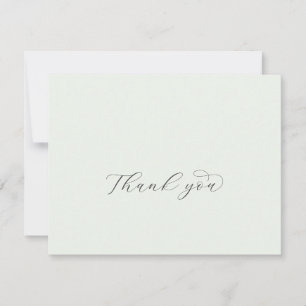 Elegant Greenery Coordinate Danke Card