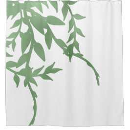 Elegant Greenery Duschvorhang