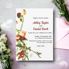 Elegant Greenery Eucalyptus Rose Blumenhochzeit Einladung