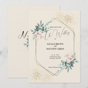 Elegant Greenery Eucalyptus Wedding Einladung