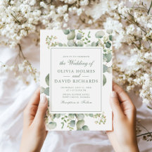 Elegant Greenery Eukalyptus Botanische Hochzeit