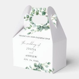 Elegant Greenery Eukalyptus wedding Geschenkschachtel