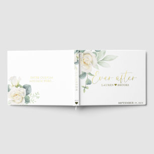 Elegant Greenery Floral Bridal Hochzeitstorch Gästebuch
