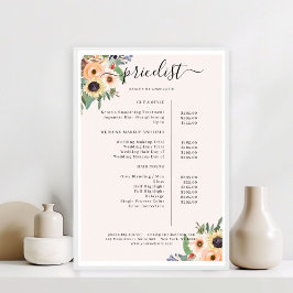 Elegant Greenery Floral Salon Poster