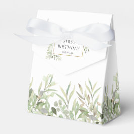 Elegant Greenery Foliage Birthday Favor Box Geschenkschachtel