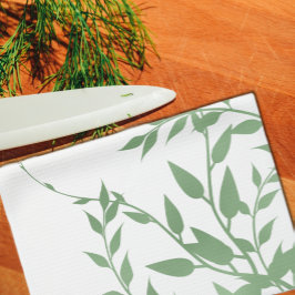 Elegant Greenery Geschirrtuch