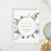 Elegant Greenery Gold