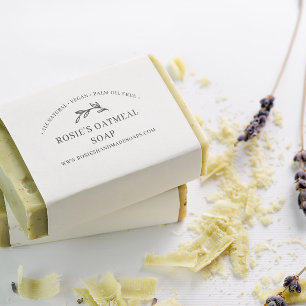 Elegant Greenery Handmade Beauty Skincare Produkt Gummistempel