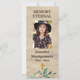 Elegant Greenery Orthodox Christliches Beerdigungs