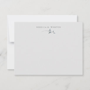 Elegant Greenery Personalisiert Simple Mitteilungskarte