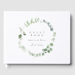 Elegant Greenery Wedding Guest Book Gästebuch