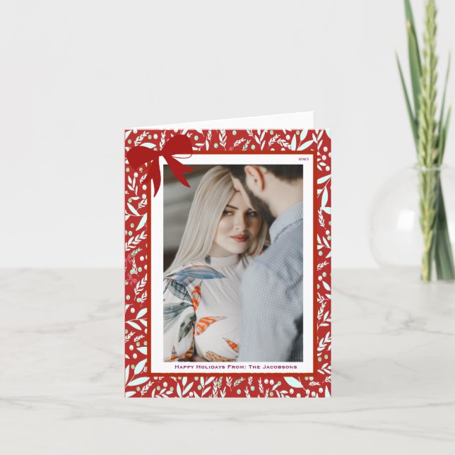 Elegant Greeting  Feiertagskarte (Vorderseite)