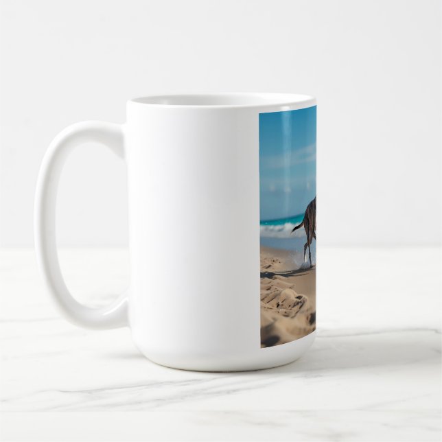 Elegant Greyhound Coffee Tasse (Links)