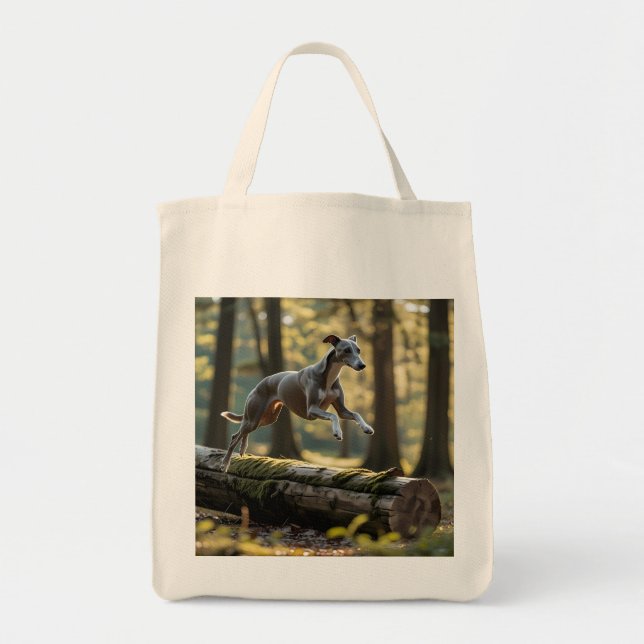 Elegant Greyhound Grocery Tasche (Vorne)