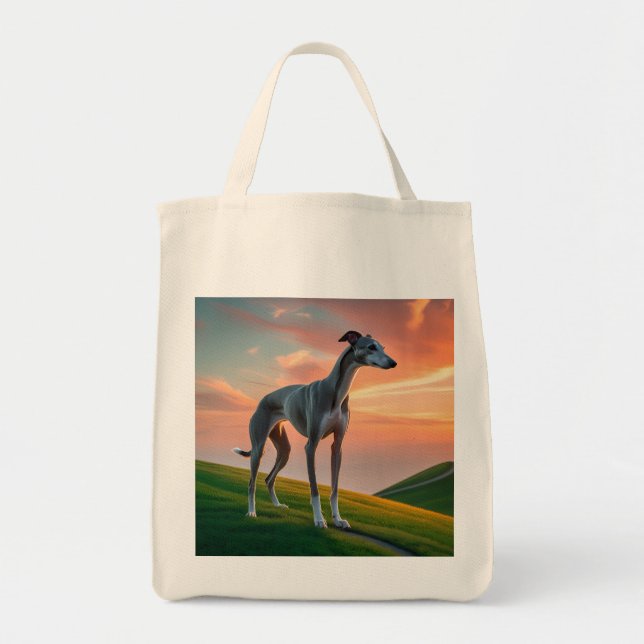 Elegant Greyhound Grocery Tasche (Vorne)