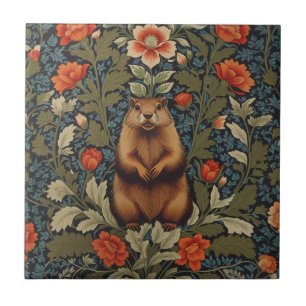 Elegant Groundhog William Morris Inspiriert Fliese