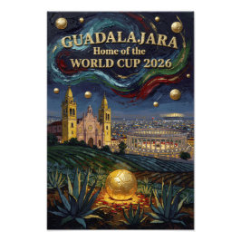 Elegant Guadalajara Soccer Art 2026 Stadium Fotodruck