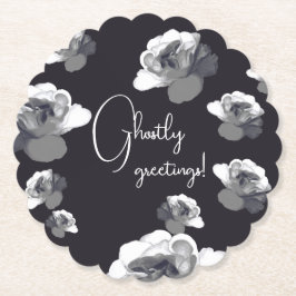 Elegant Halloween Grüße Ghosting Rose Untersetzer