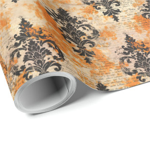 Elegant Halloween Toile Geschenkpapier