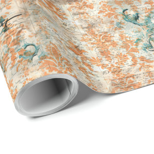 Elegant Halloween Toile Geschenkpapier