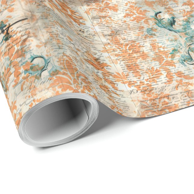 Elegant Halloween Toile Geschenkpapier (Rolleneckpunkt)