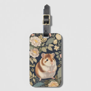 Elegant Hamster William Morris Inspirierte floral Gepäckanhänger