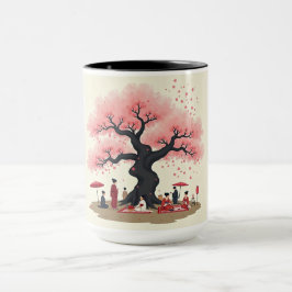Elegant Hanami Cherry Blossom Mug Tasse