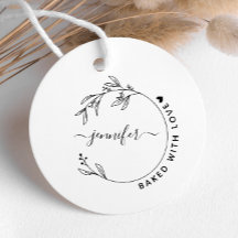 Elegant handgezeichnet Botanisch gebacken mit Lieb