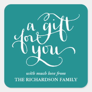 ELEGANT HANDSCHRIFTLICHE SCRIPT GIFT TAG STICKERS