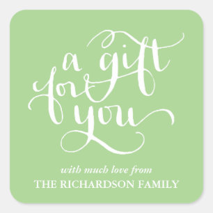 ELEGANT HANDSCHRIFTLICHE SCRIPT GIFT TAG STICKERS