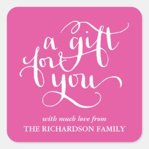 ELEGANT HANDSCHRIFTLICHE SCRIPT GIFT TAG STICKERS