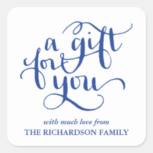 ELEGANT HANDSCHRIFTLICHE SCRIPT GIFT TAG STICKERS