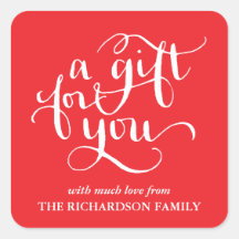 ELEGANT HANDSCHRIFTLICHE SCRIPT GIFT TAG STICKERS