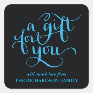 ELEGANT HANDSCHRIFTLICHE SCRIPT GIFT TAG STICKERS
