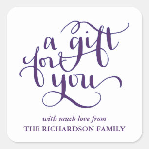 ELEGANT HANDSCHRIFTLICHE SCRIPT GIFT TAG STICKERS