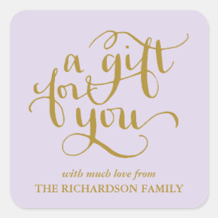 ELEGANT HANDSCHRIFTLICHE SCRIPT GIFT TAG STICKERS