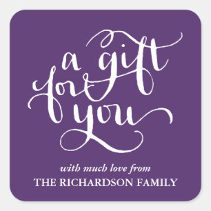 ELEGANT HANDSCHRIFTLICHE SCRIPT GIFT TAG STICKERS