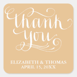 ELEGANT HANDSCHRIFTLICHE SKRIPT DANK IHNEN STICKER